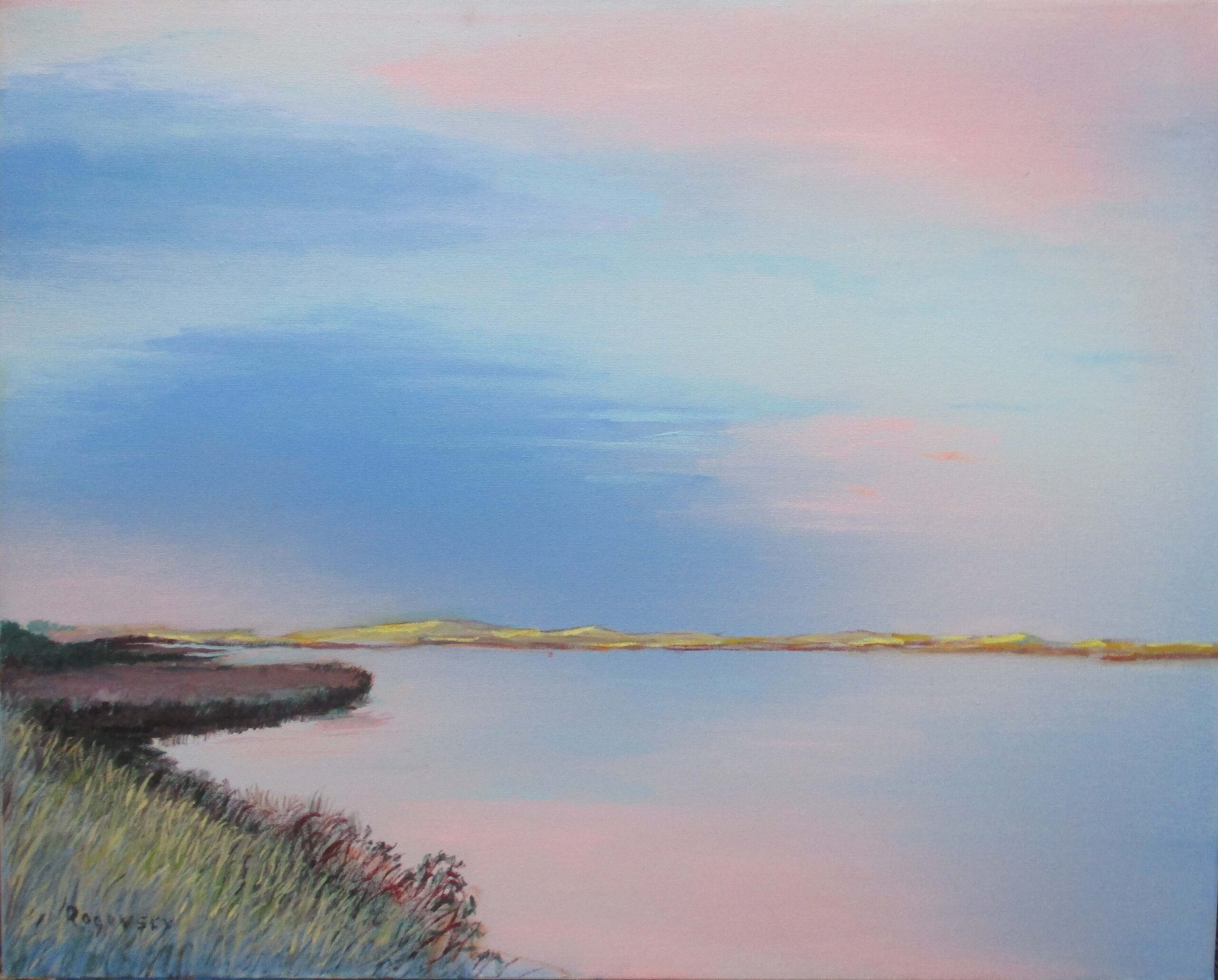 Pilgrim Lake 2, Oil on Canvas - Land and Sea