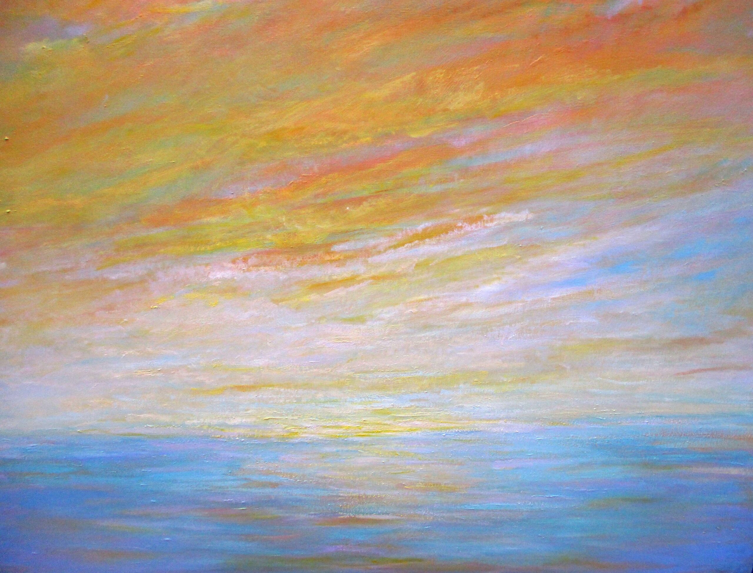 Summer Sky, Oil on Canvas - Land and Sea