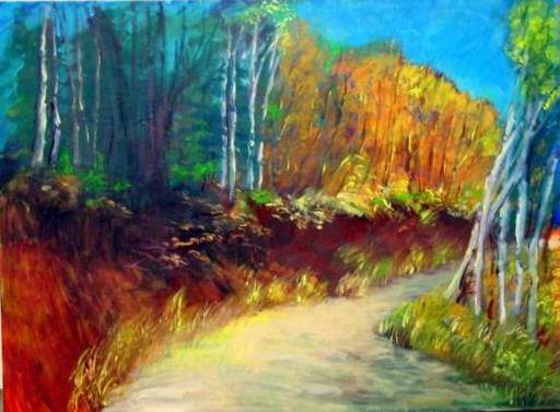 Mountain Trail, Oil on Canvas - In Collections