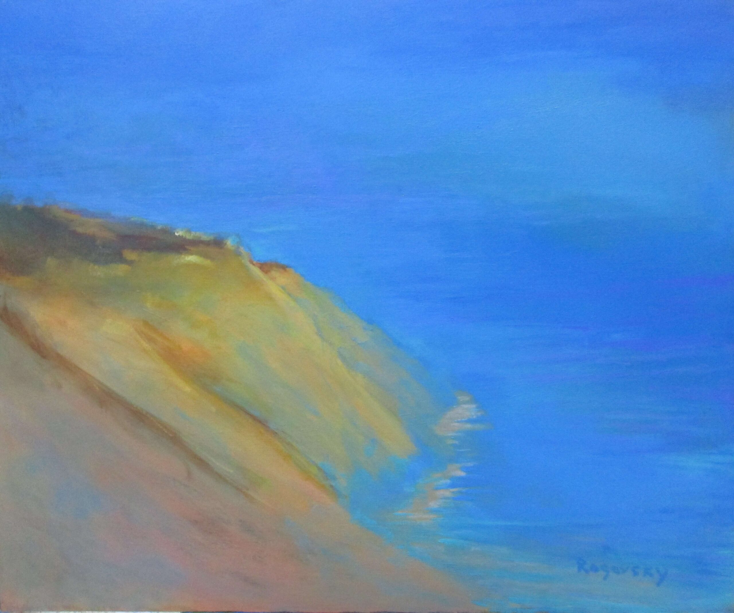 Sea Cliff, Oil on Canvas - Land and Sea