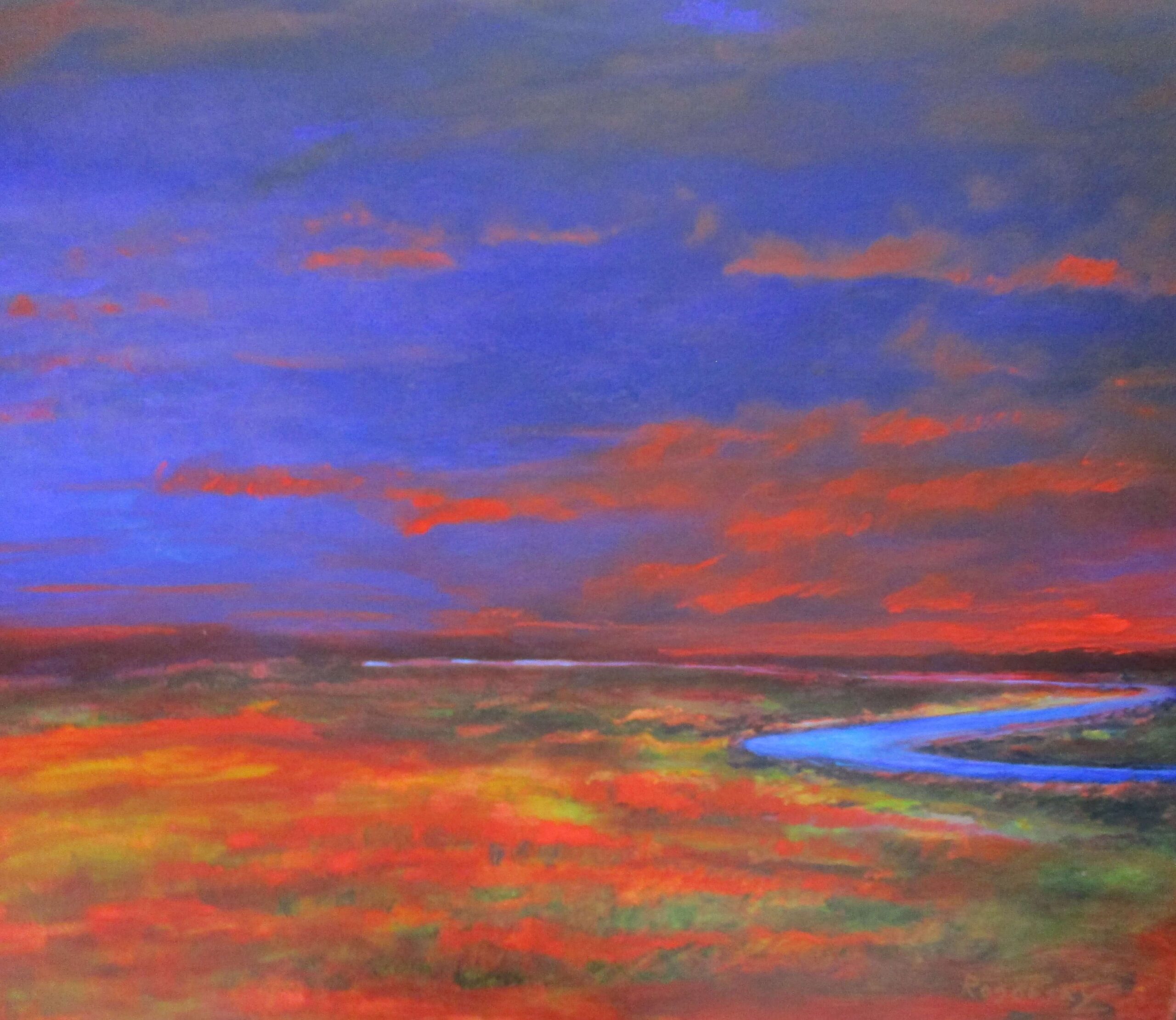 Vermillion Marsh, Oil on Canvas - Land and Sea
